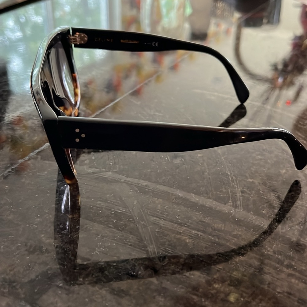 Celine Black and Tortoise Sunglasses - Picture 4 of 11